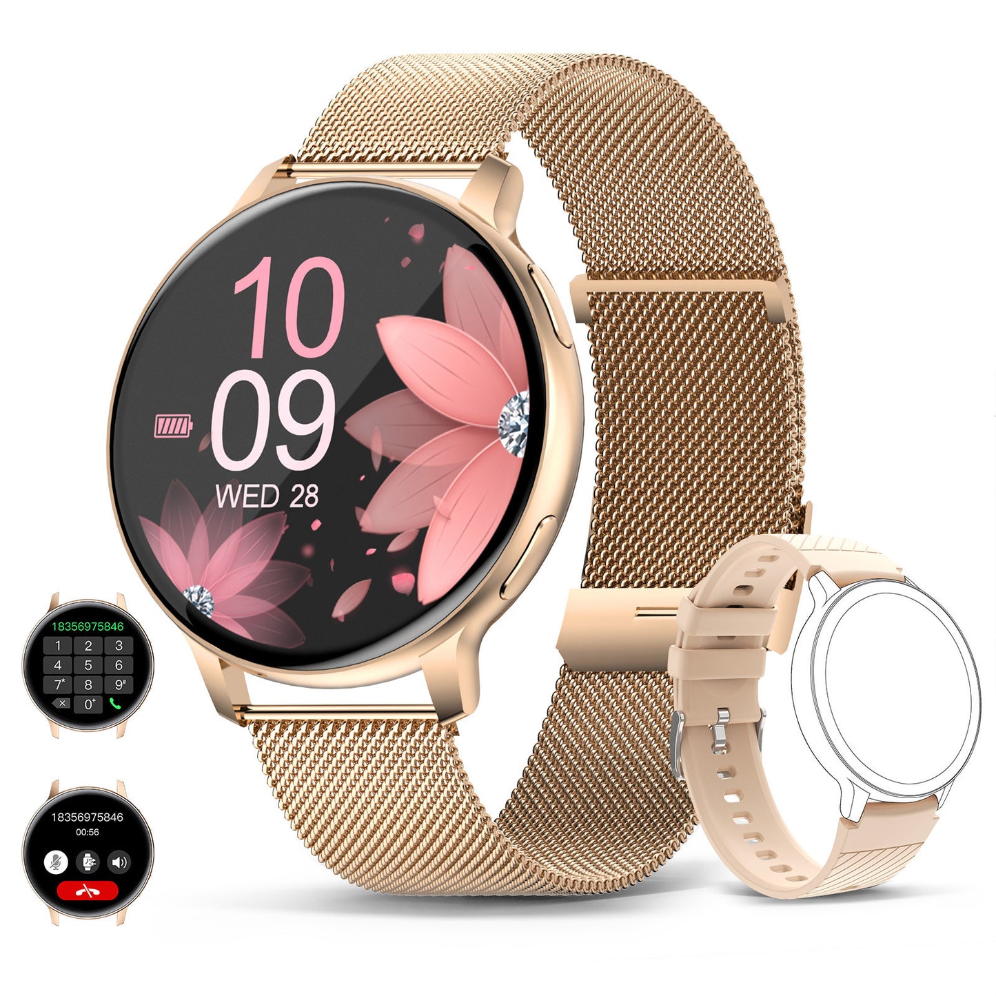 Montre intelligente Bluetooth S53 avec suivi de santé