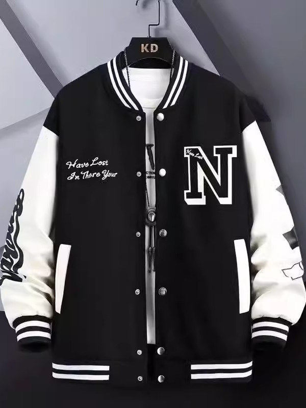 Veste de baseball style américain pour hommes