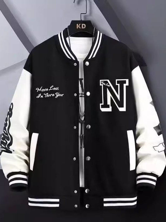 Veste de baseball style américain pour hommes