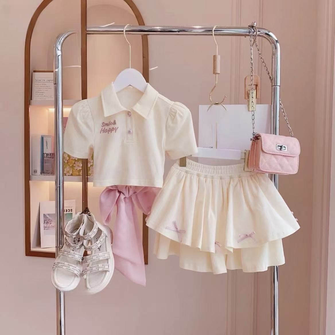 Ensemble deux pièces robe de princesse d'été