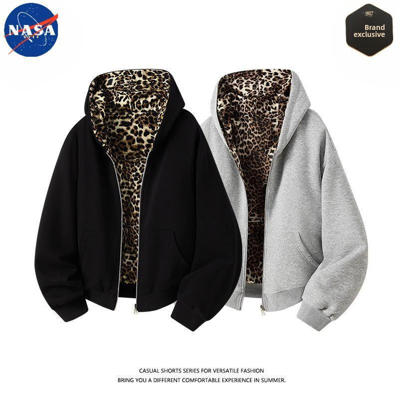 Sweat-shirt cardigan