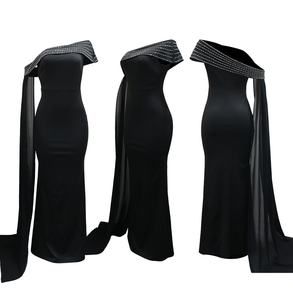 Habit: Robe à épaules tombantes