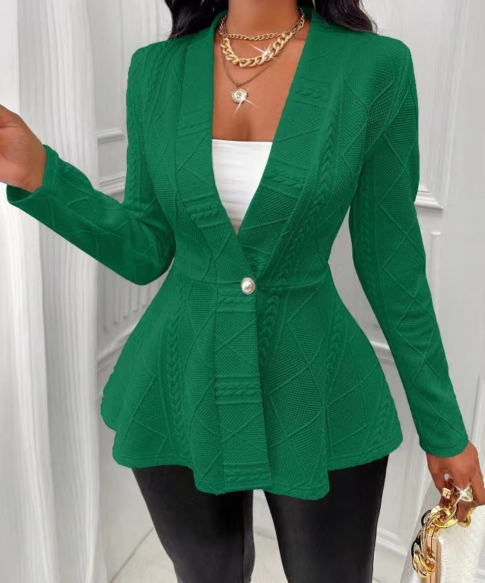 Manteau jacquard pour femmes