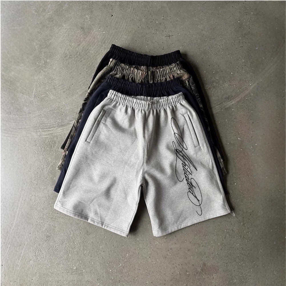 Shorts décontractés brodés pour hommes