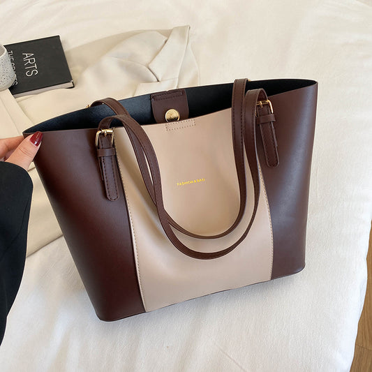 Sac cabas rétro en cuir PU