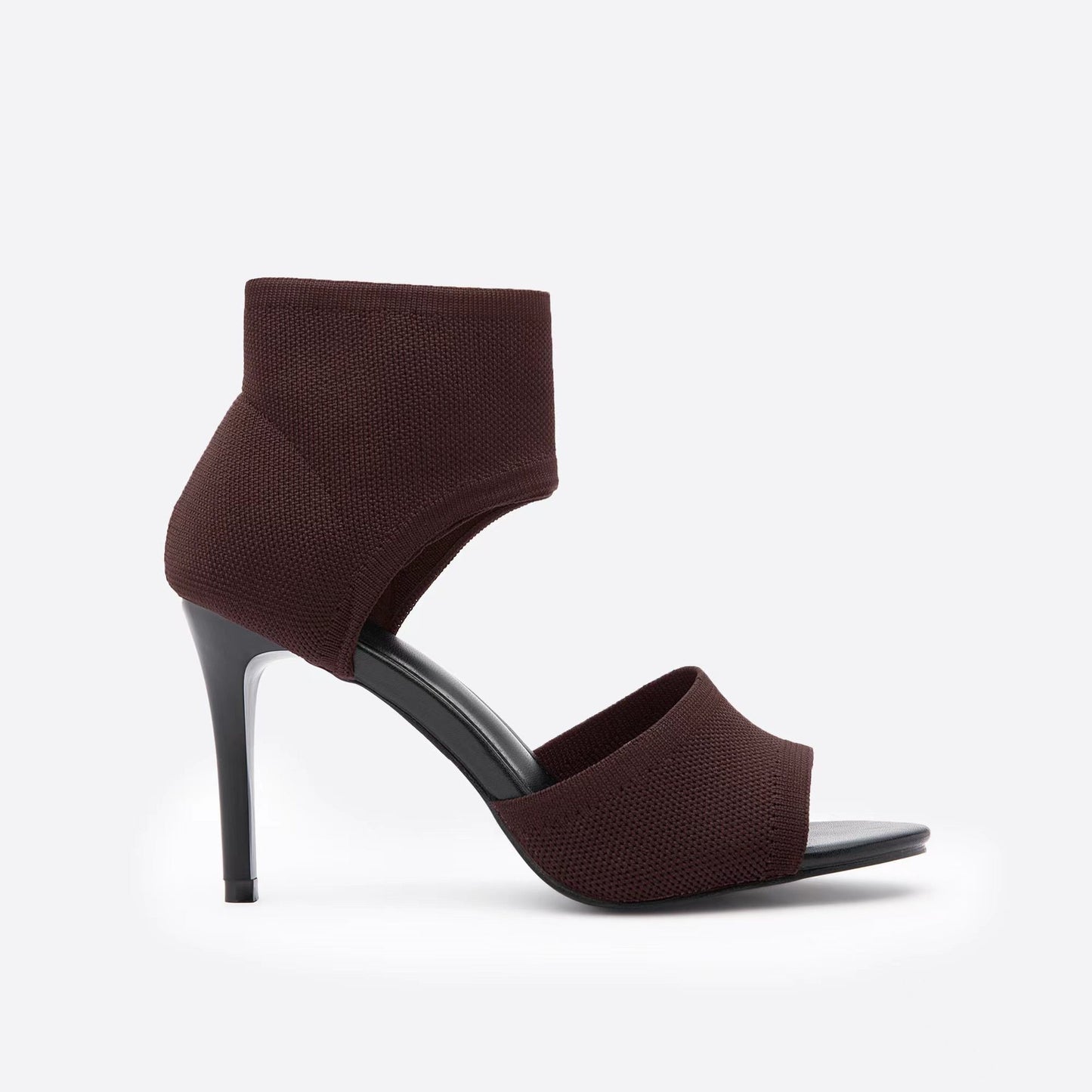 Sandales à talon fin pour femmes, style embrasse