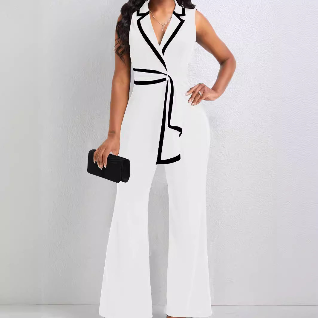Sleeveless Wide-Leg Jumpsuit