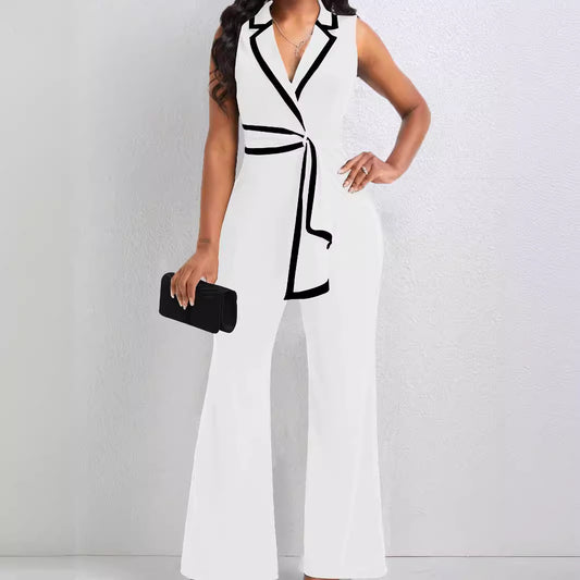 Sleeveless Wide-Leg Jumpsuit