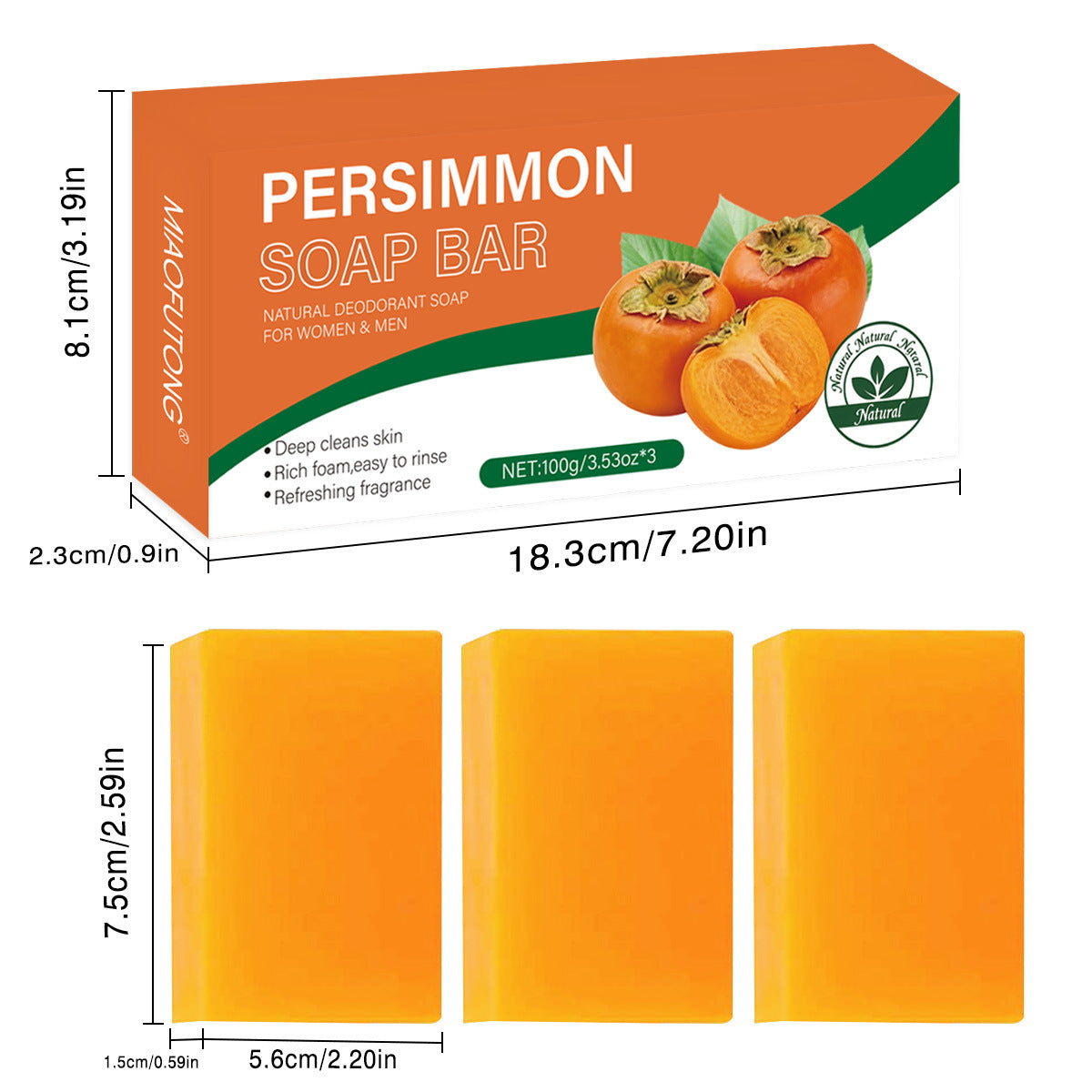 Savon à la kaki