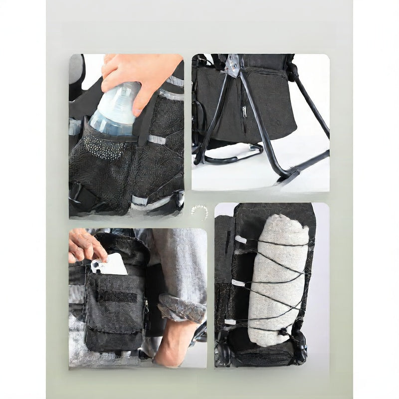 Porte-bébé de randonnée réglable avec cadre pliable