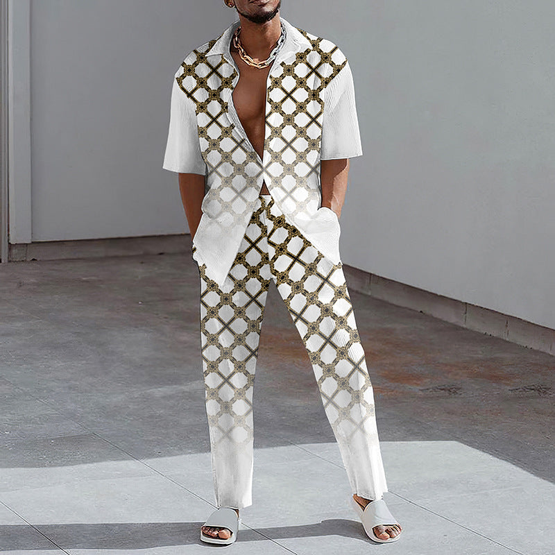 Chemise à manches courtes pour homme