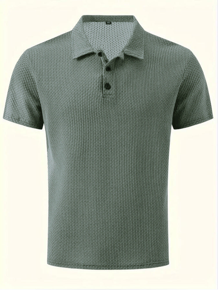 Men's Mesh Polo Shirt Short Sleeve Summer T-Shirt