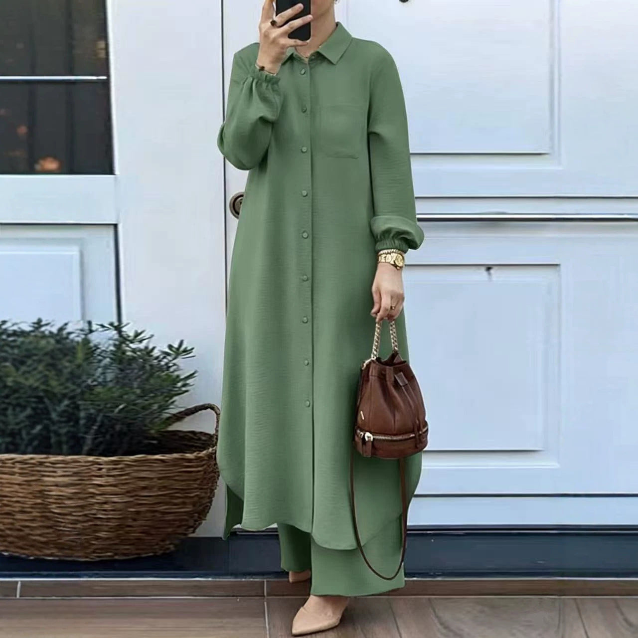 Ensemble chemise et pantalon pour femmes