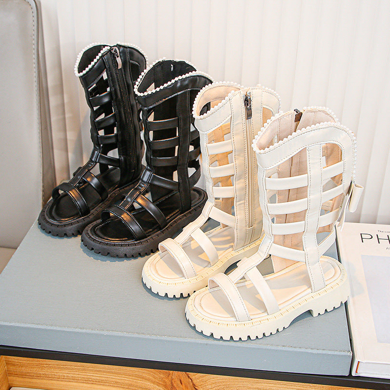 Sandales gladiateur pour filles, mode été