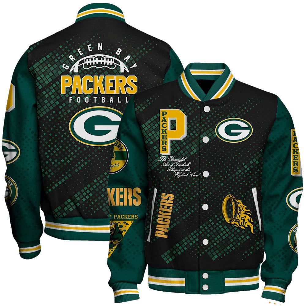 Veste de baseball à col montant