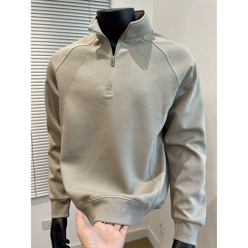 Sweat-shirt à demi-fermeture éclair pour hommes