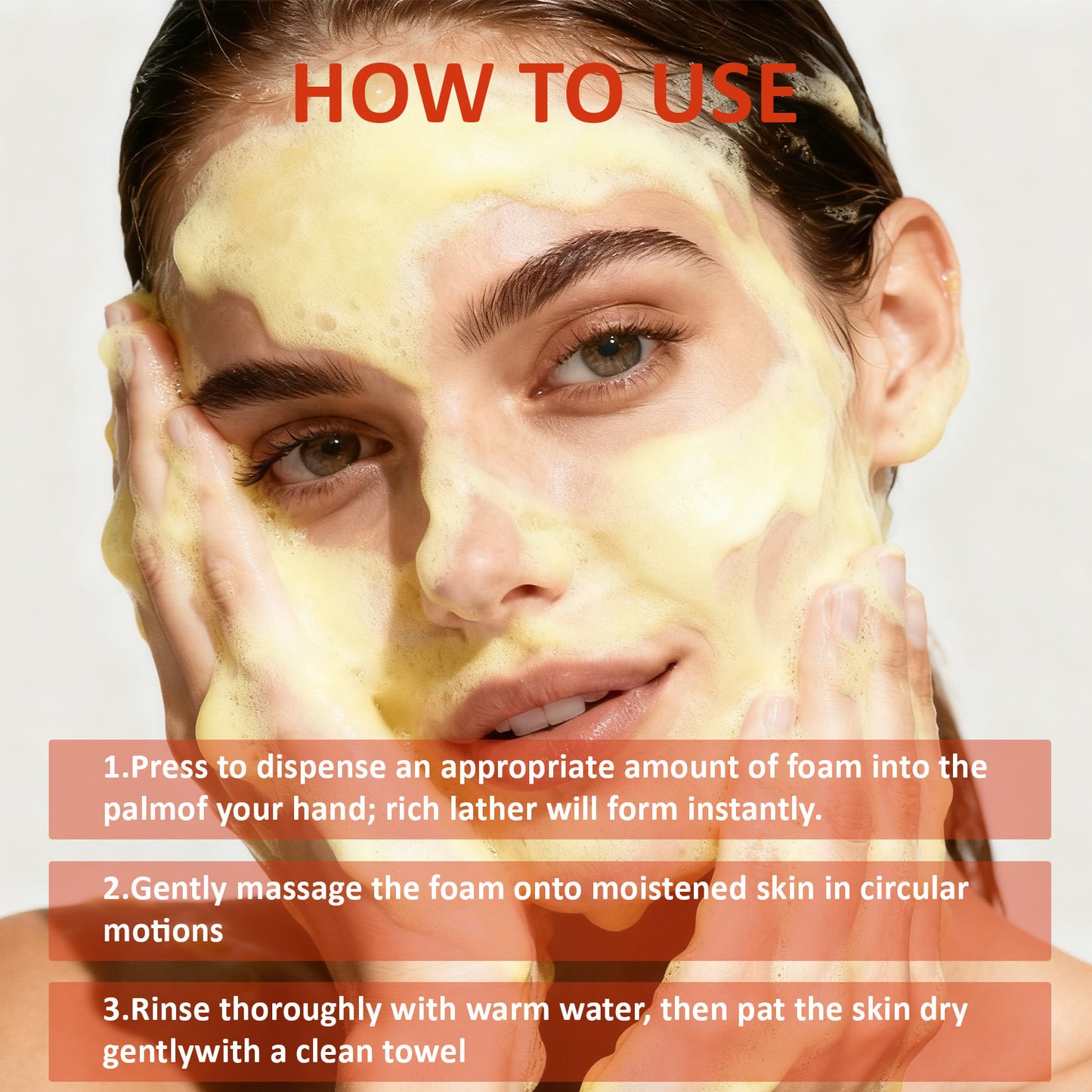 Nettoyant visage au curcuma et à l'acide kojique