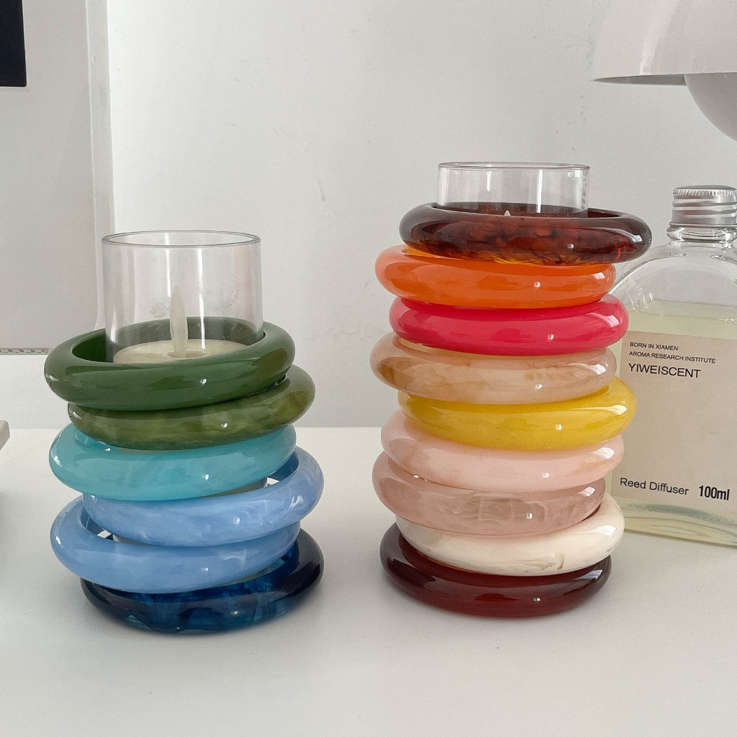Collection de bracelets en résine personnalisés pour femmes