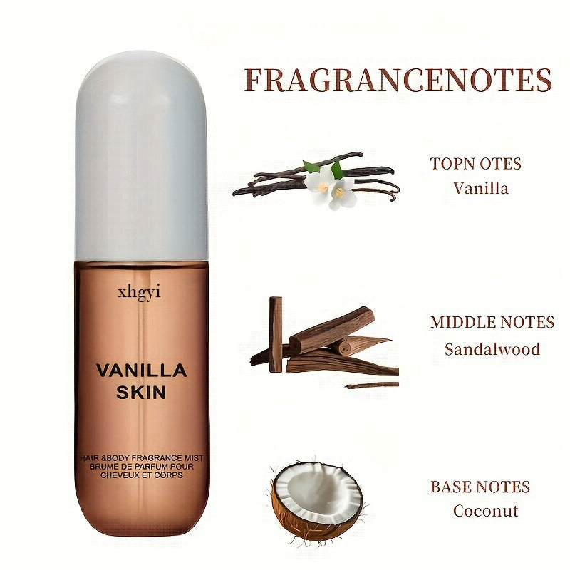 Spray parfum a la vanille et a la noix de coco