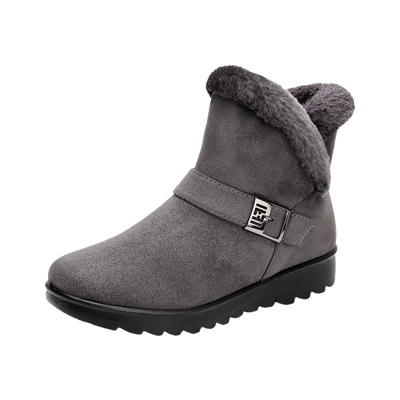 Chaussures :Bottes d'hiver pour femmes avec doublure en polaire