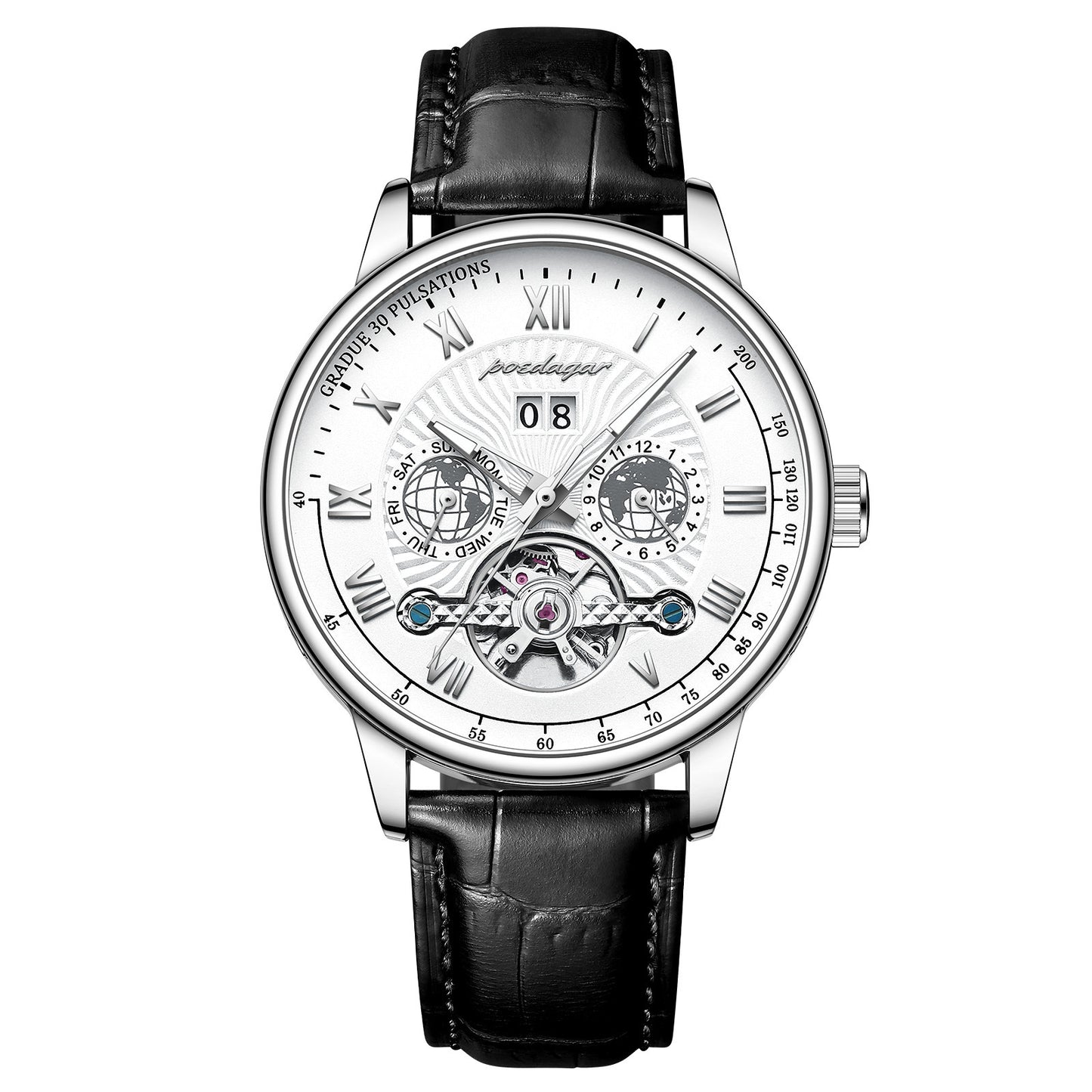 montre mécanique de luxe pour hommes