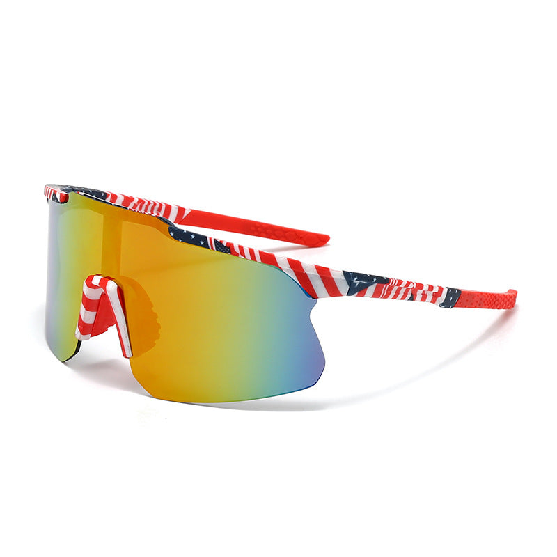 Lunettes de soleil protectrices UV400 à demi-monture pour les sports de plein air
