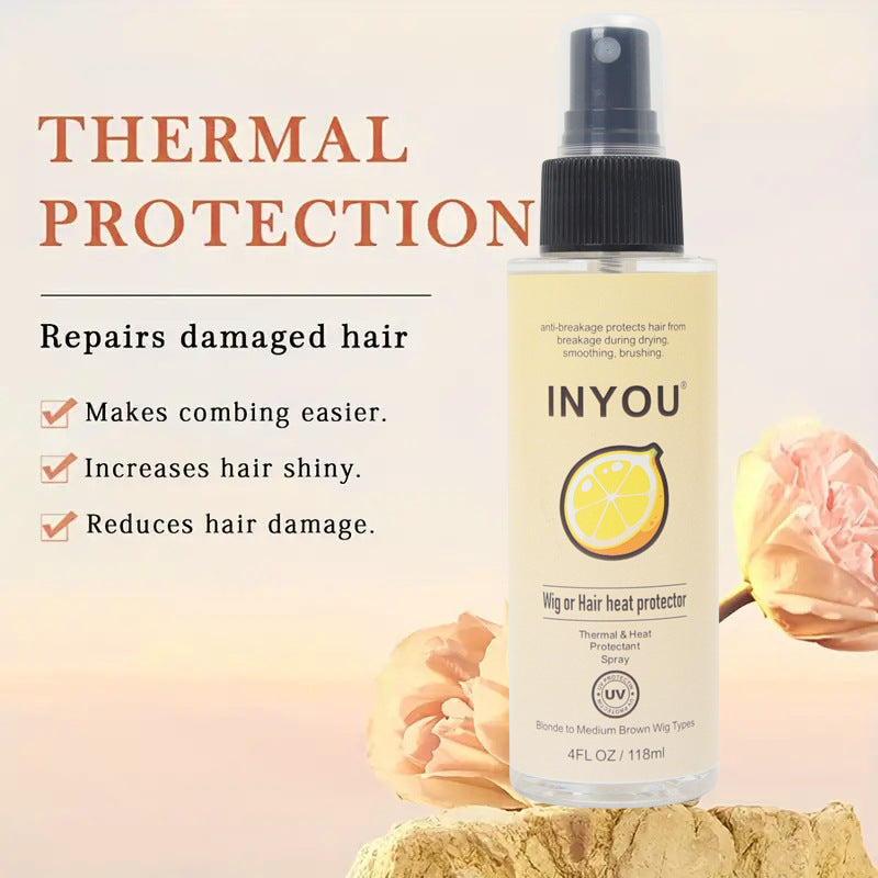 Spray de protection thermique pour perruque