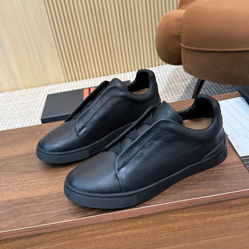 Chaussures décontractées à enfiler pour hommes avec bande élastique