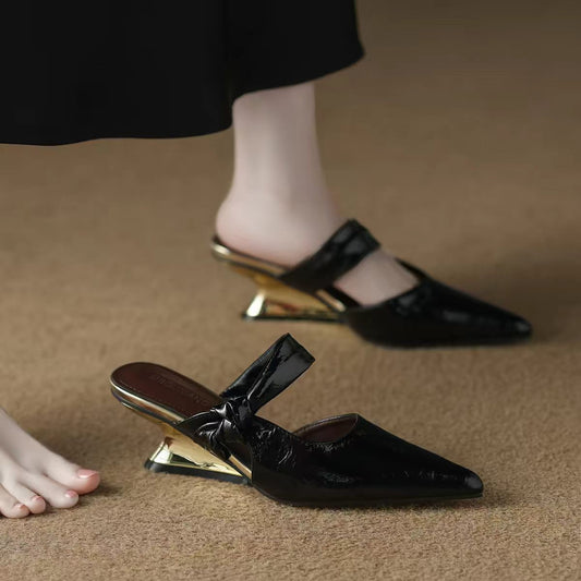 Chaussures :Sandales compensées à enfiler pour femmes
