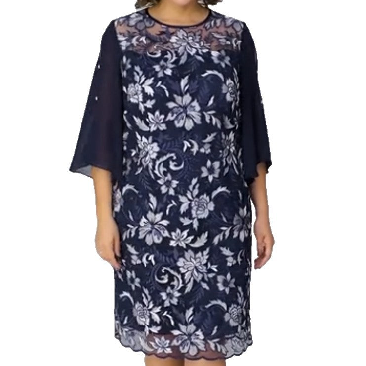Robe patineuse à imprimé floral élégant