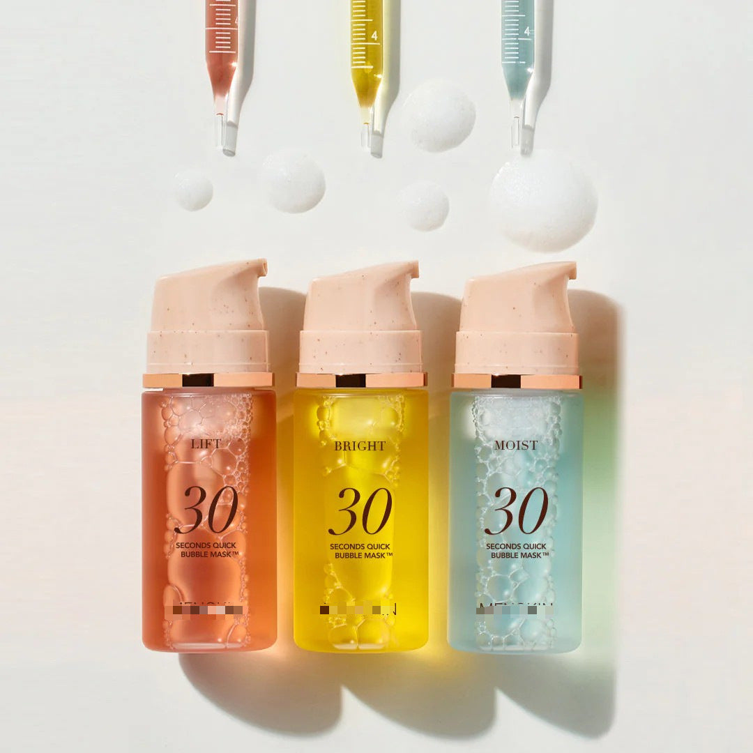 Mousse éclaircissante pour la peau, sans rinçage, en 30 secondes