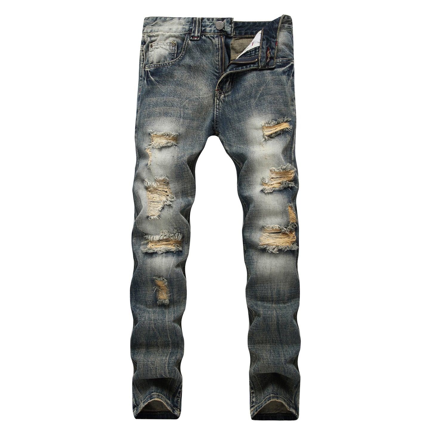 Jean droit en denim pour homme