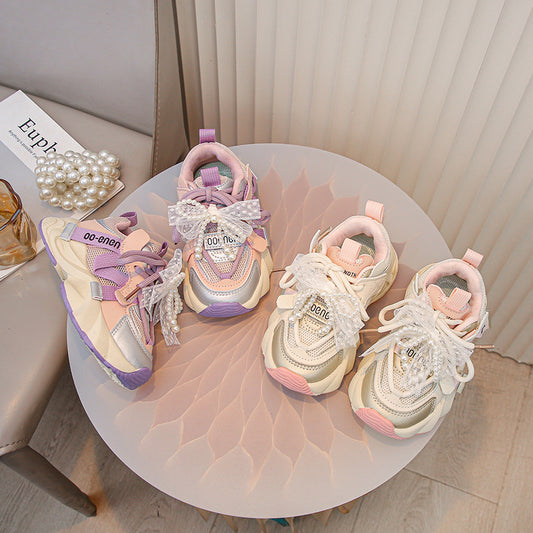 Chaussures de course respirantes antidérapantes pour filles