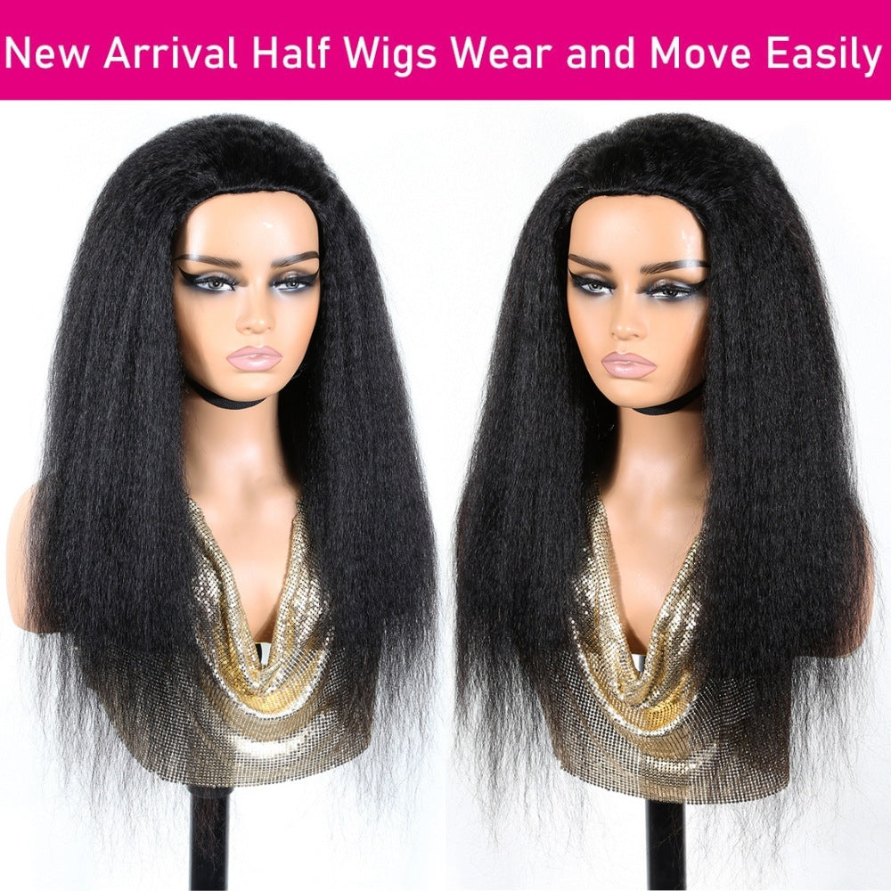 Demi-perruque en cheveux humains