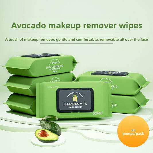 Lingettes démaquillantes à l'avocat