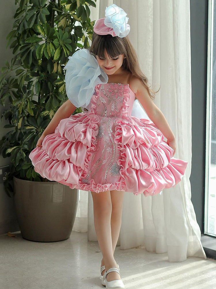 Robe de princesse Lolita pour filles avec nœud