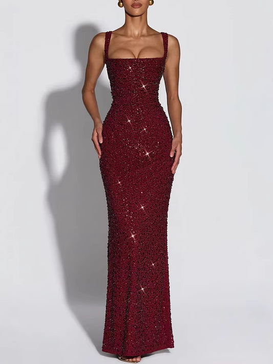 Robe elegante sans manches