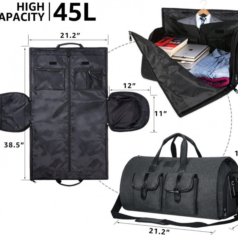 Sac de voyage convertible en vêtement et sac à dos