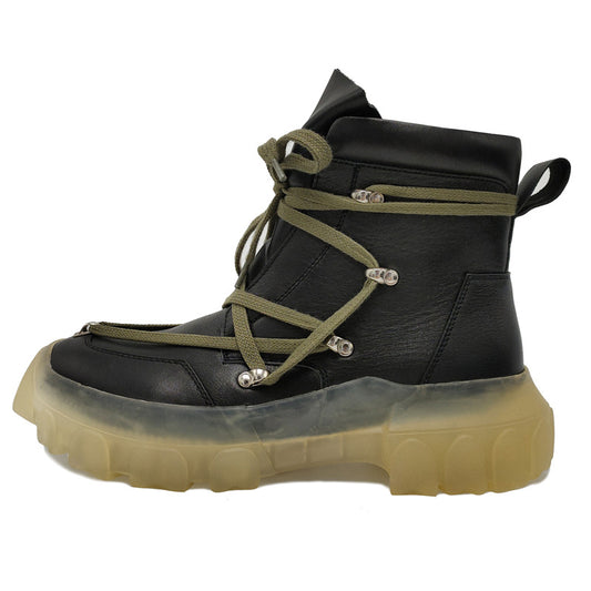 Bottes Montantes Martin en cuir véritable avec étoile à cinq branches