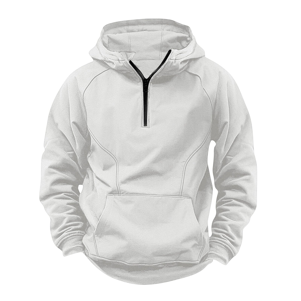 Veste rétro à capuche et fermeture éclair pour homme