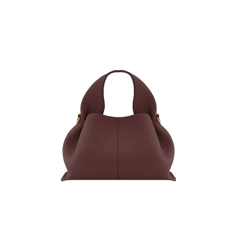 Sac bandoulière en cuir véritable à motif raviolis