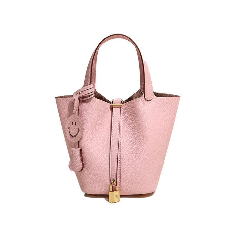 Sac seau en cuir pour femme