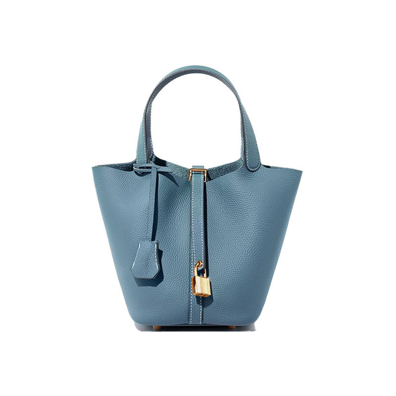 Sac seau en cuir pour femme