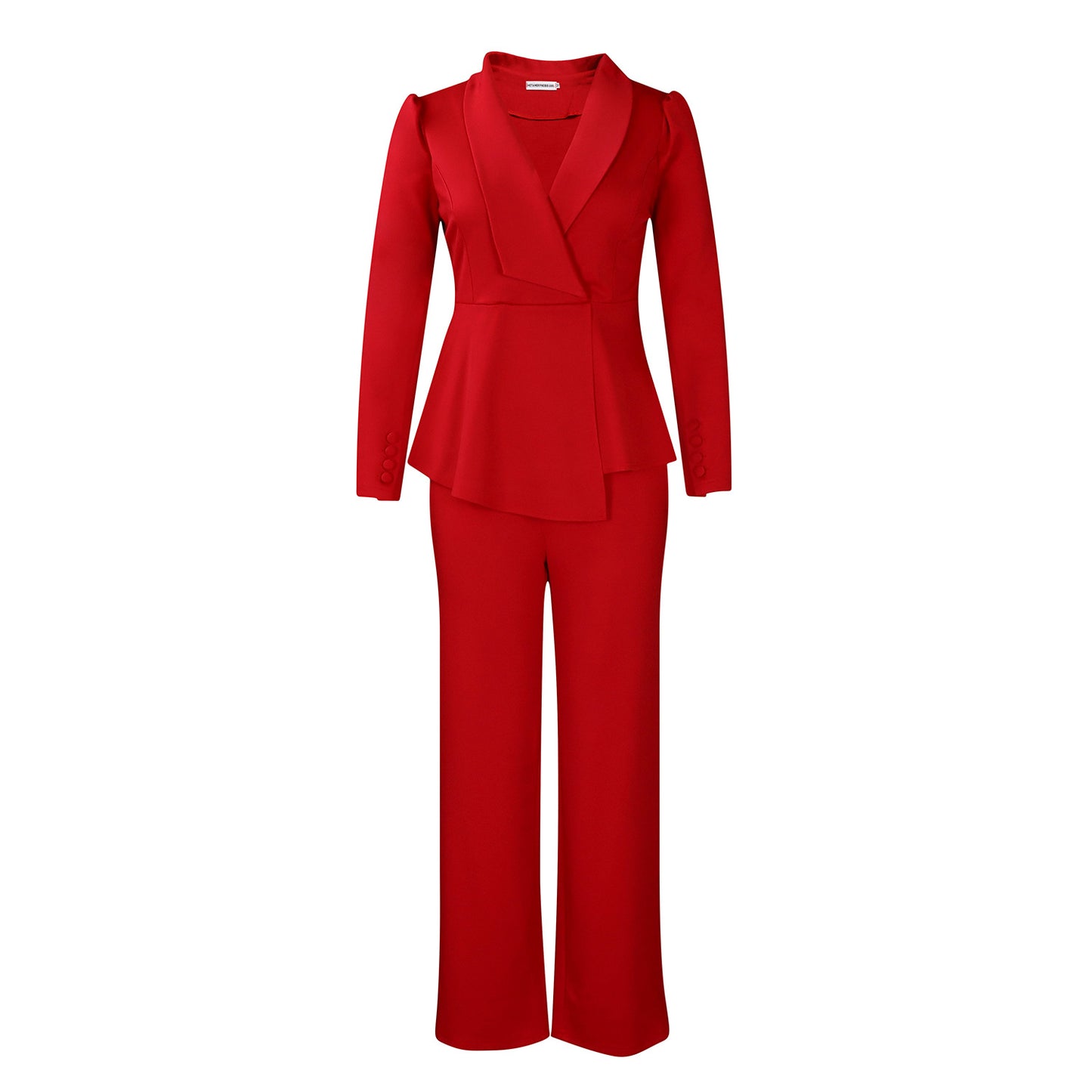 Habit :Ensemble tailleur élégant pour femme avec pantalon à jambes larges