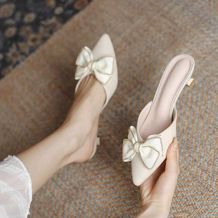 Chaussures :Pantoufles a bout demi-clos