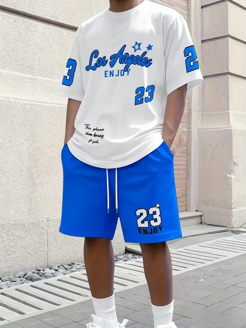 Ensemble short et manches courtes d'été pour homme