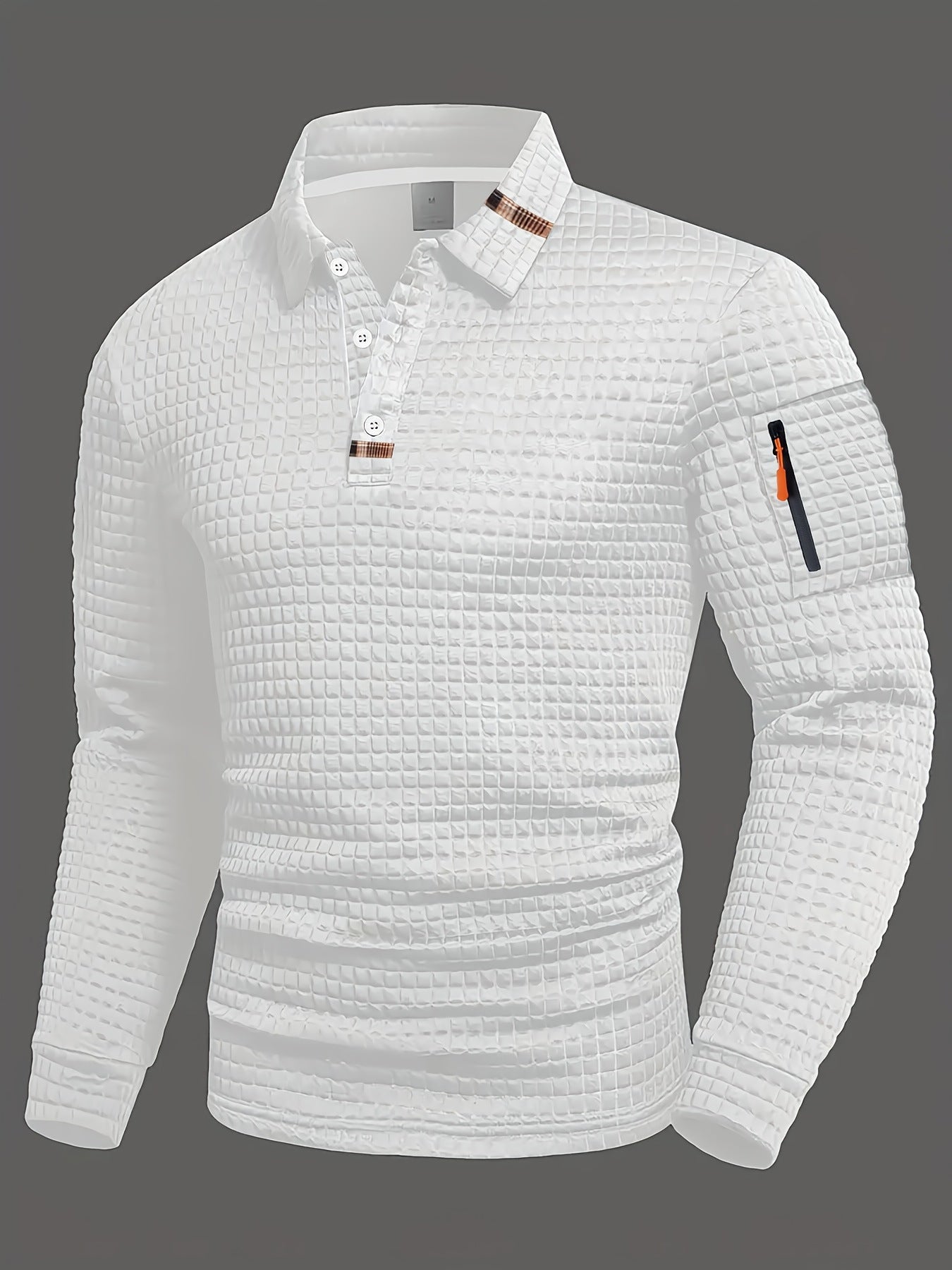 Polo patchwork en damier pour hommes