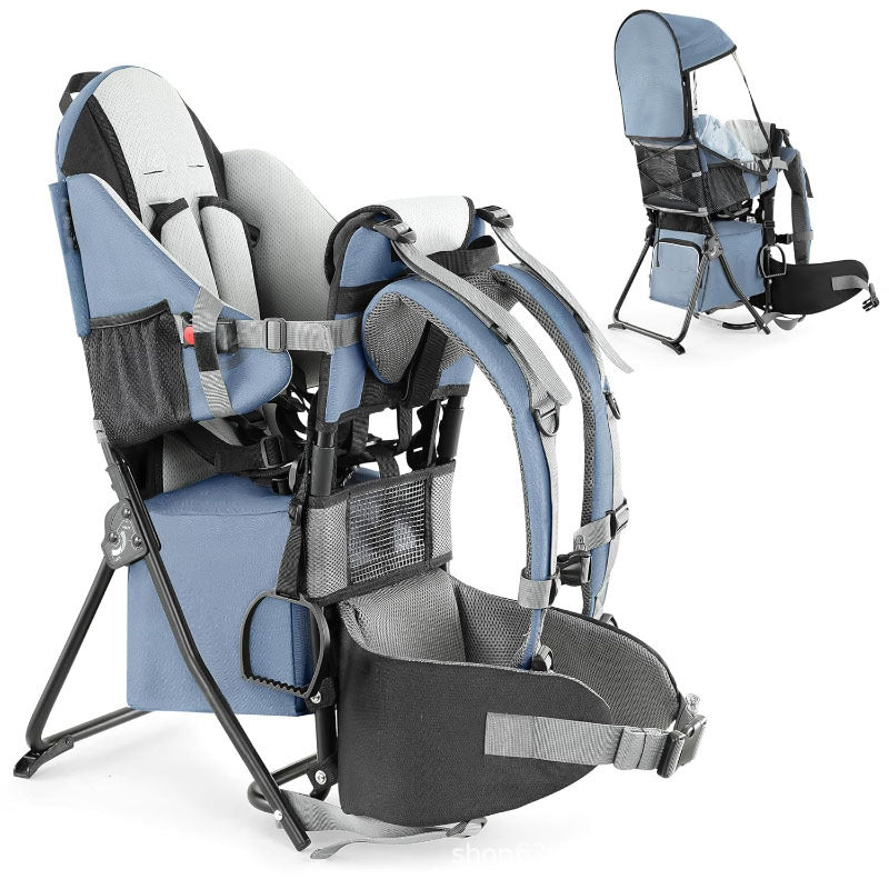 Porte-bébé de randonnée réglable avec cadre pliable