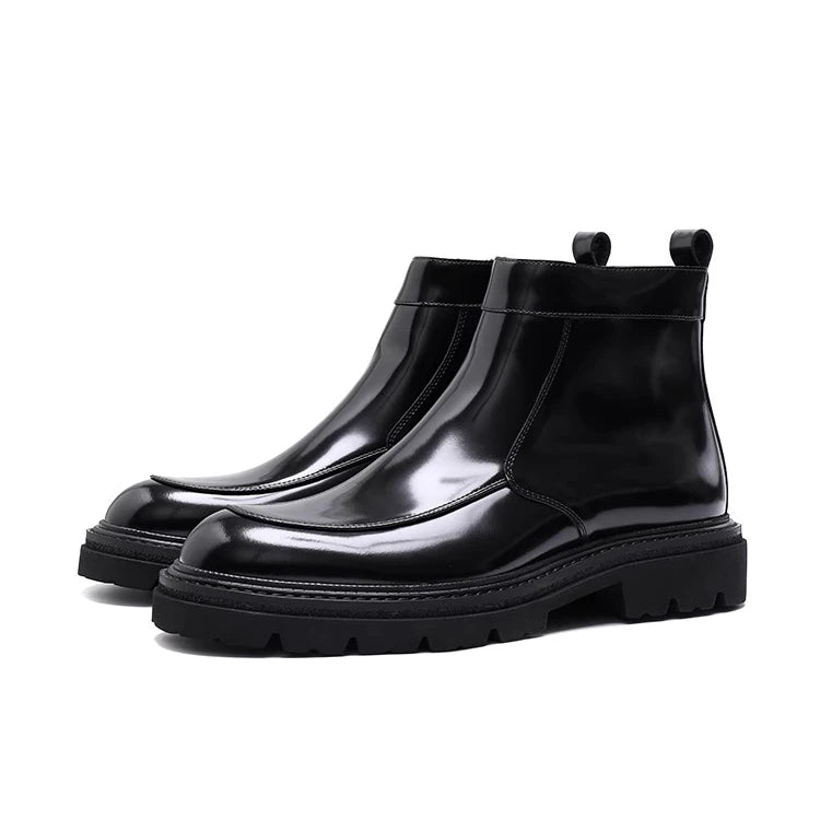 Chaussures montantes décontractées en cuir