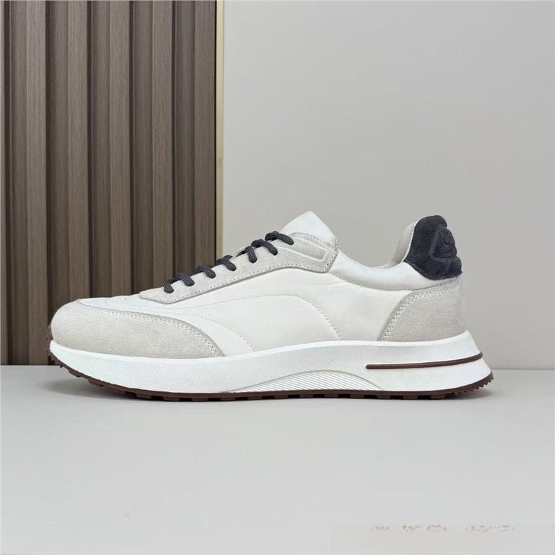 Chaussures décontractées à lacets en daim pour hommes